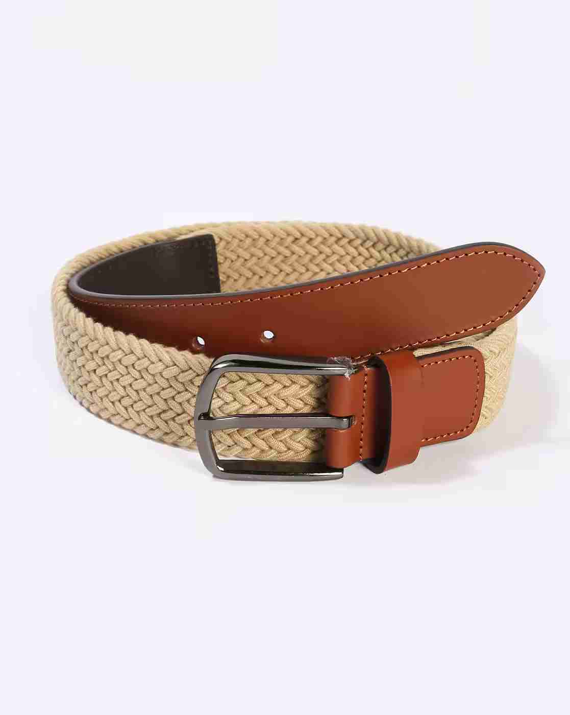 DNMX | Men Braided Leather Belt|0