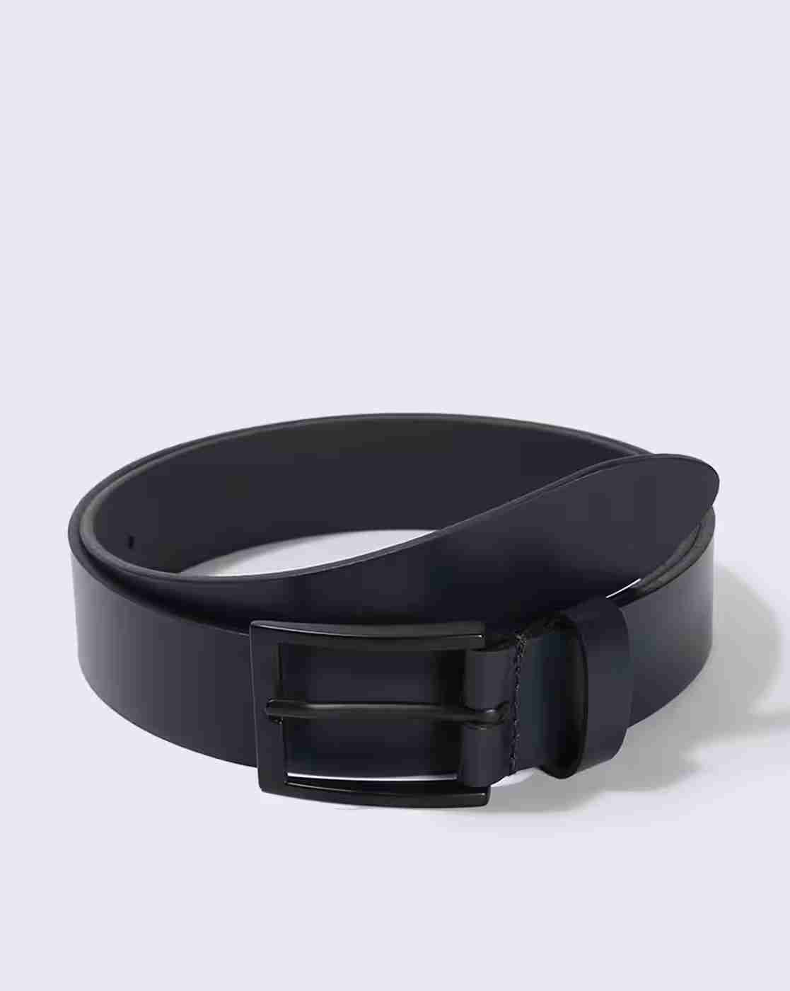 DNMX | Men Leather Belt with Pin-Buckle Closure|0