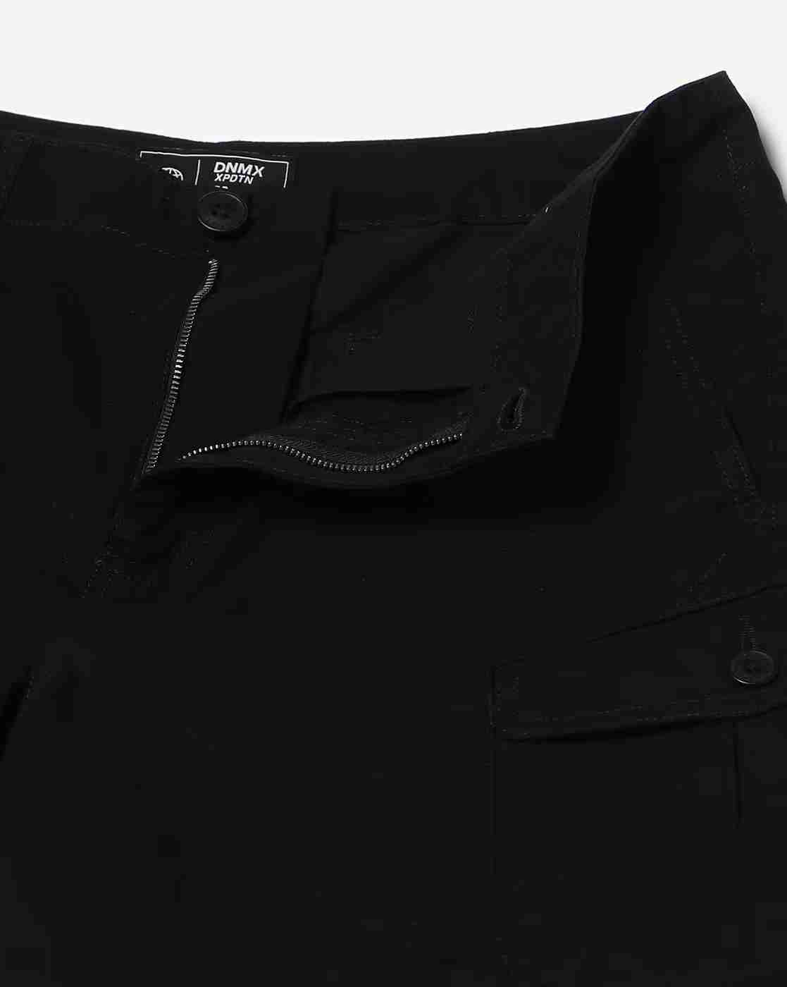 DNMX | Men Slim Fit Cargo Shorts with Insert Pockets|4