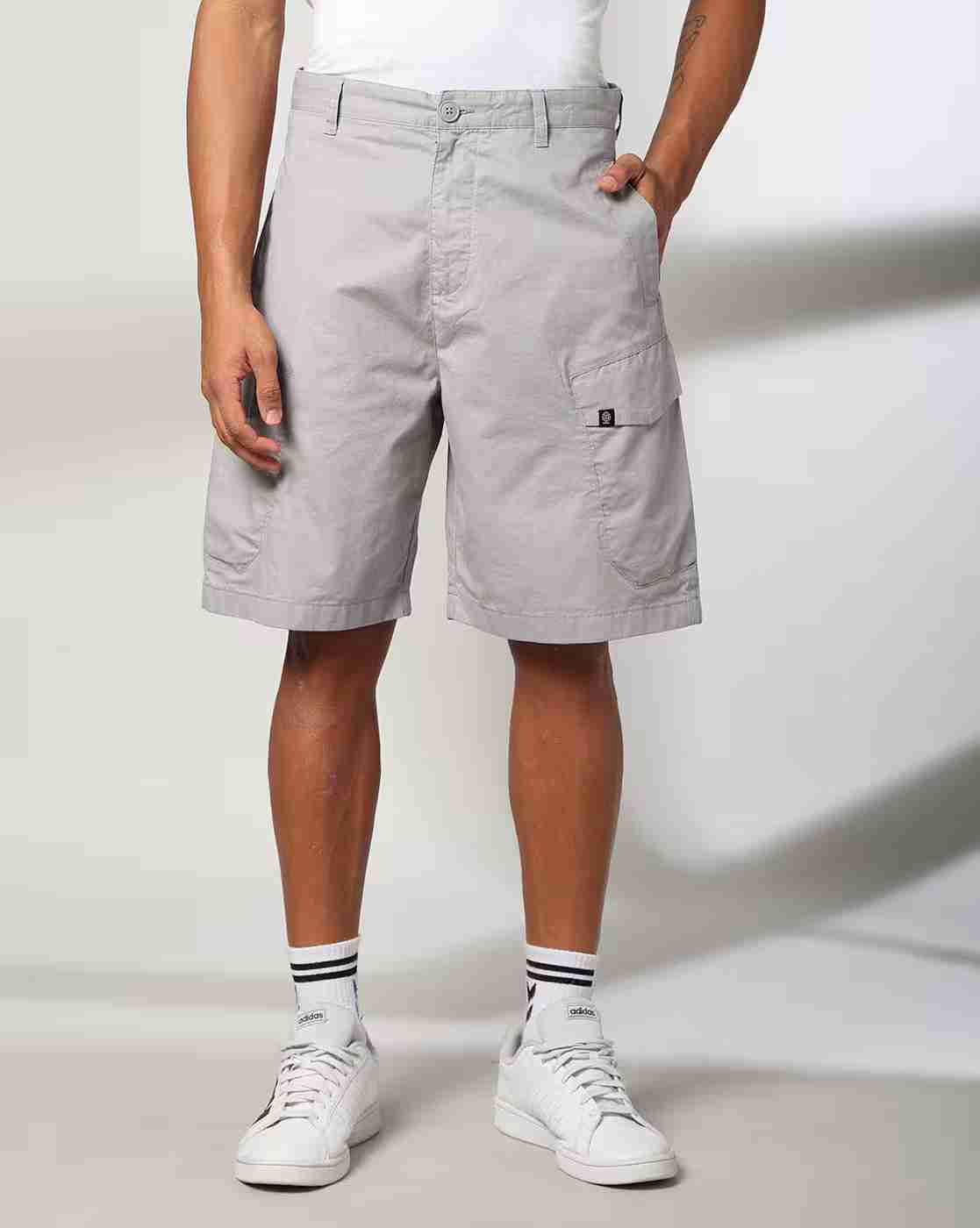 DNMX | Men Slim Fit Cargo Shorts with Insert Pockets|0
