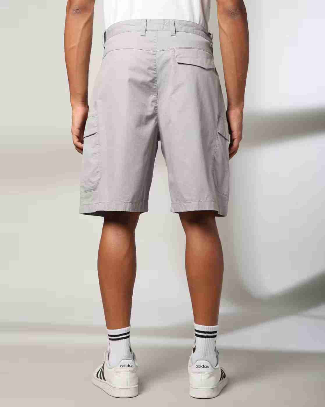 DNMX | Men Slim Fit Cargo Shorts with Insert Pockets|2