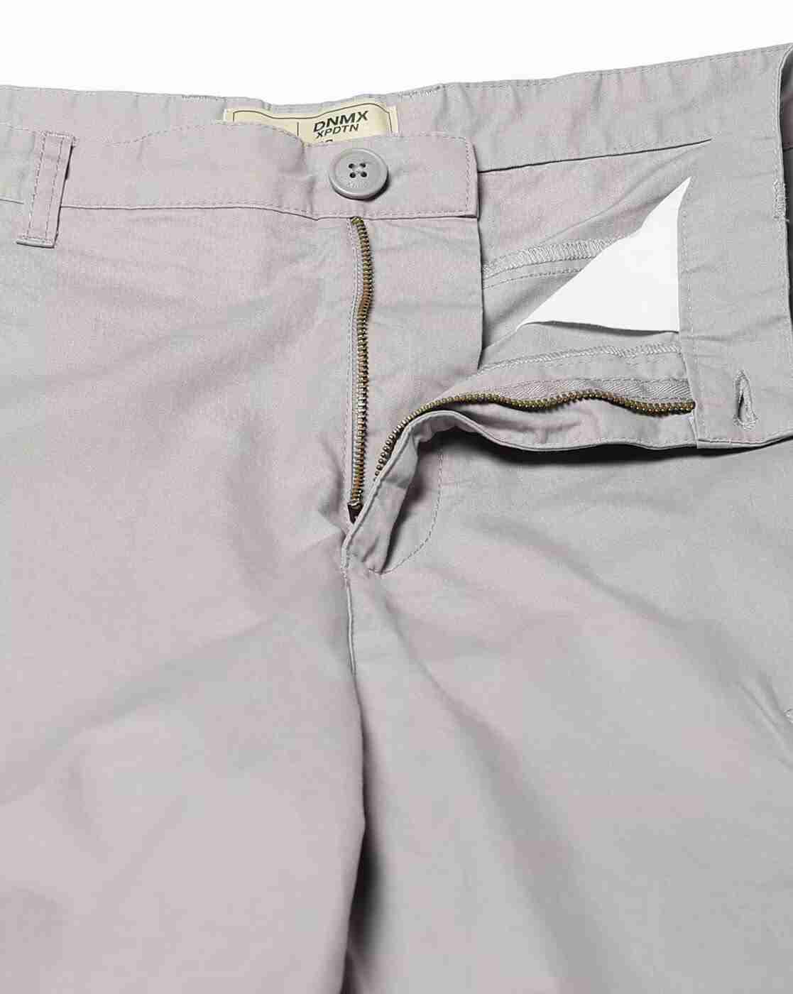 DNMX | Men Slim Fit Cargo Shorts with Insert Pockets|4