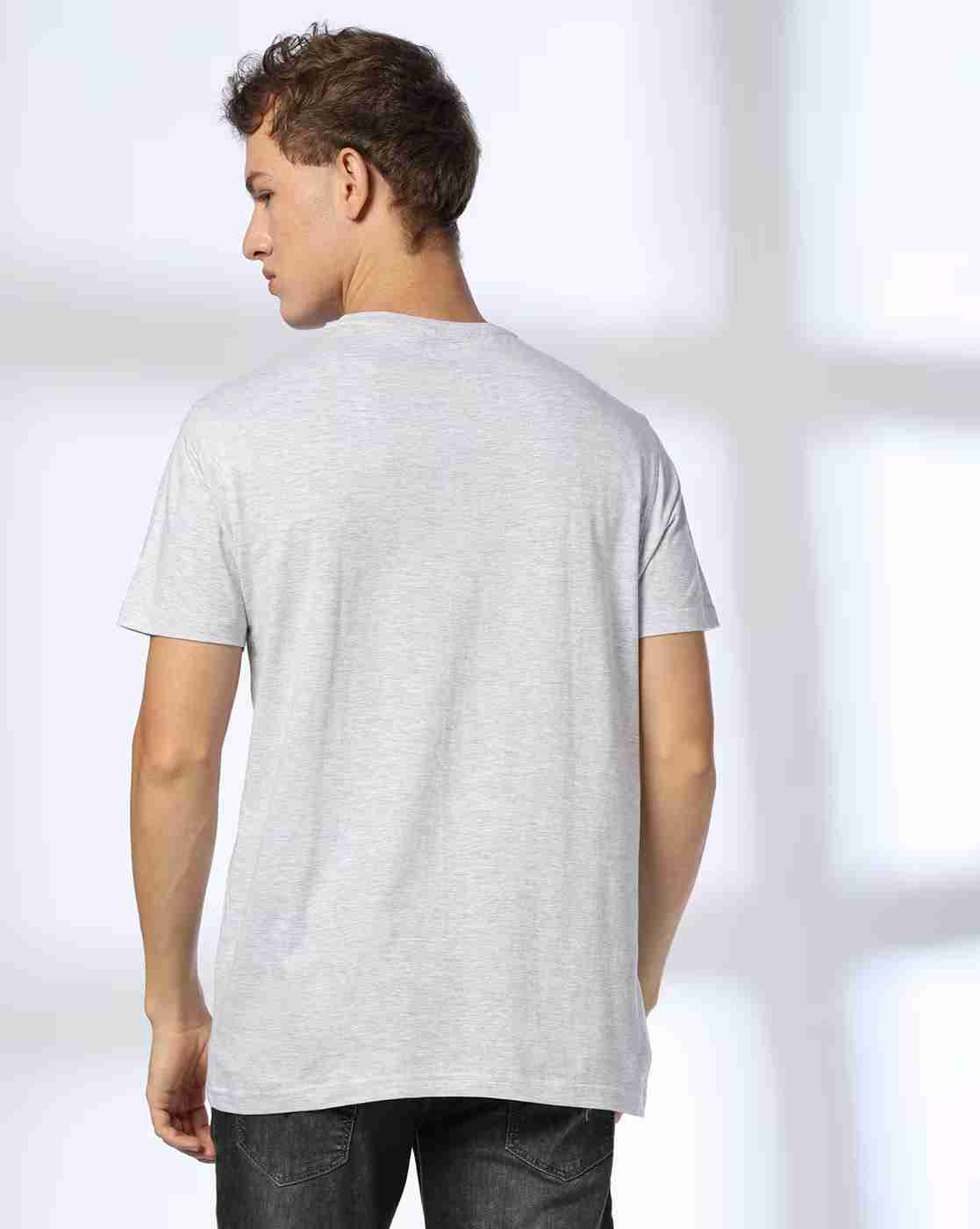 DNMX | Men Graphic Print Regular Fit Crew-Neck T-Shirt|2