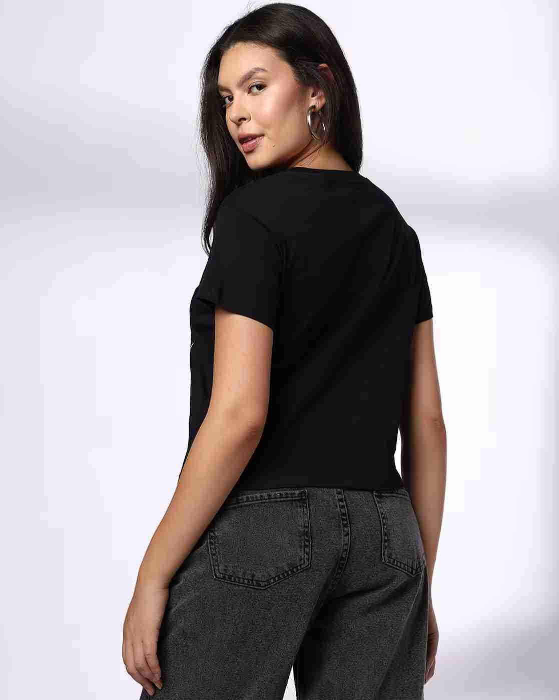 DNMX | Women Princess Leia Print Regular Fit Cotton Crew-Neck T-Shirt|2
