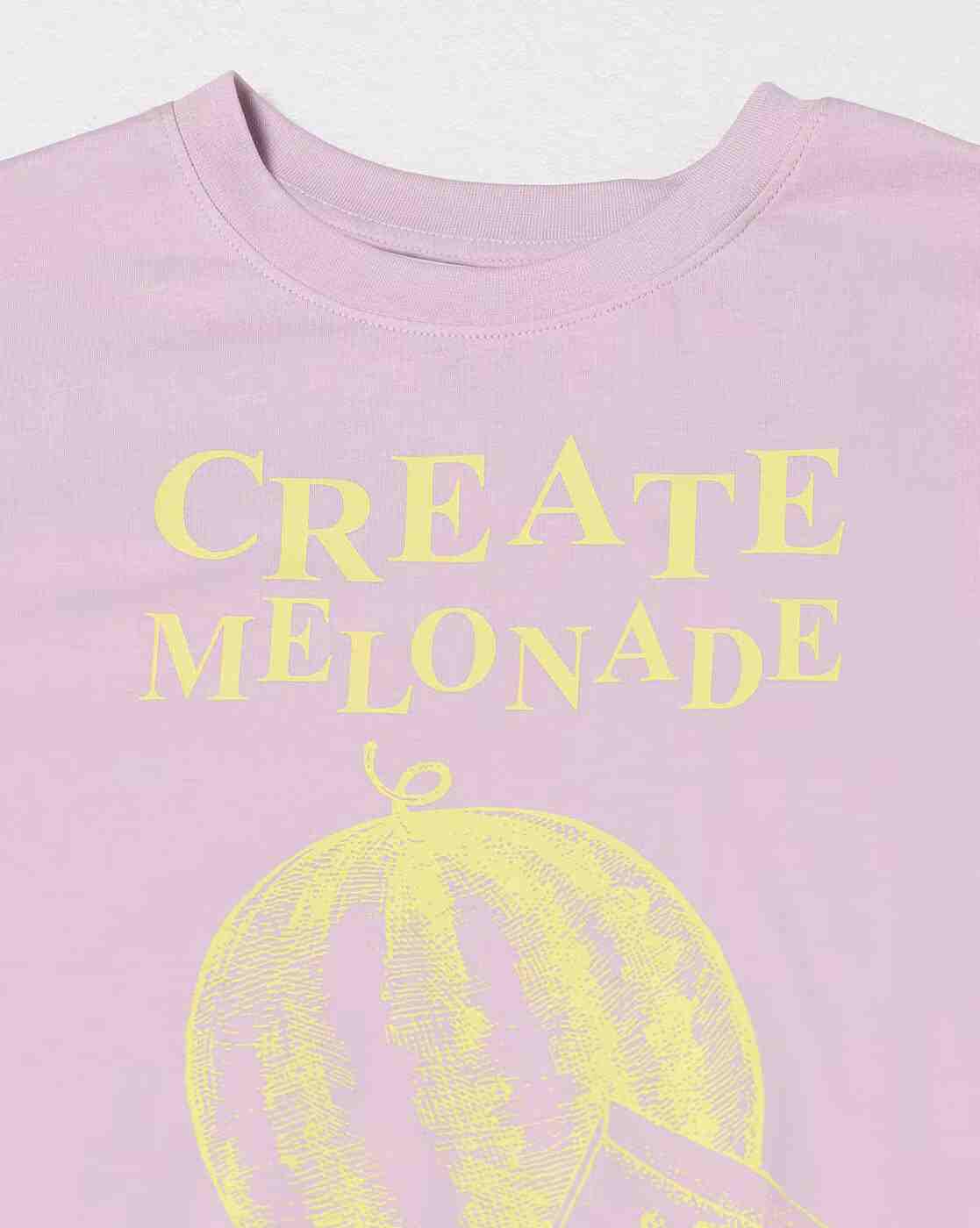 DNMX | Women Graphic Print Boxy Fit Cotton Round-Neck T-Shirt|4