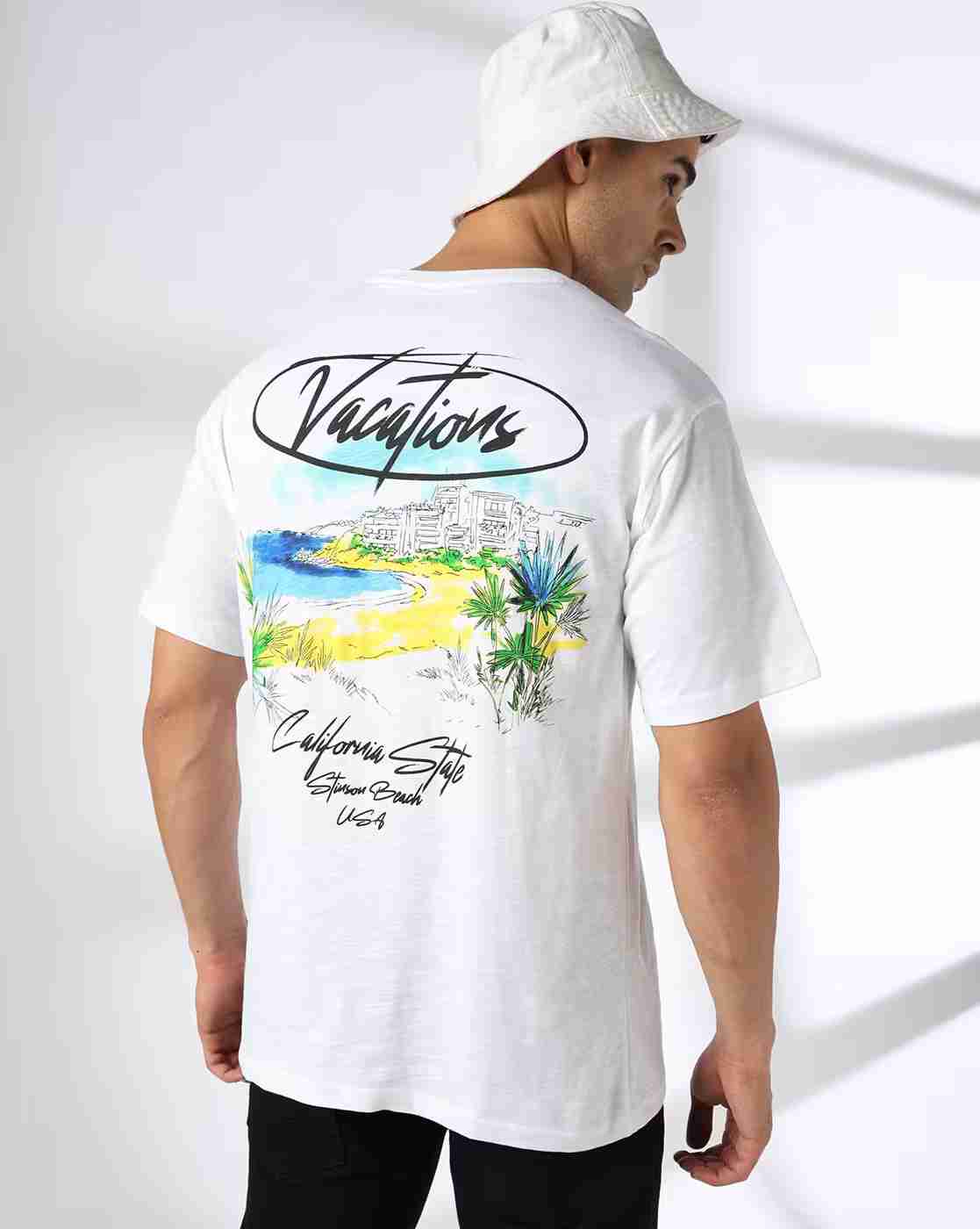 DNMX | Men Graphic Print Regular Fit Cotton Crew-Neck T-Shirt|0