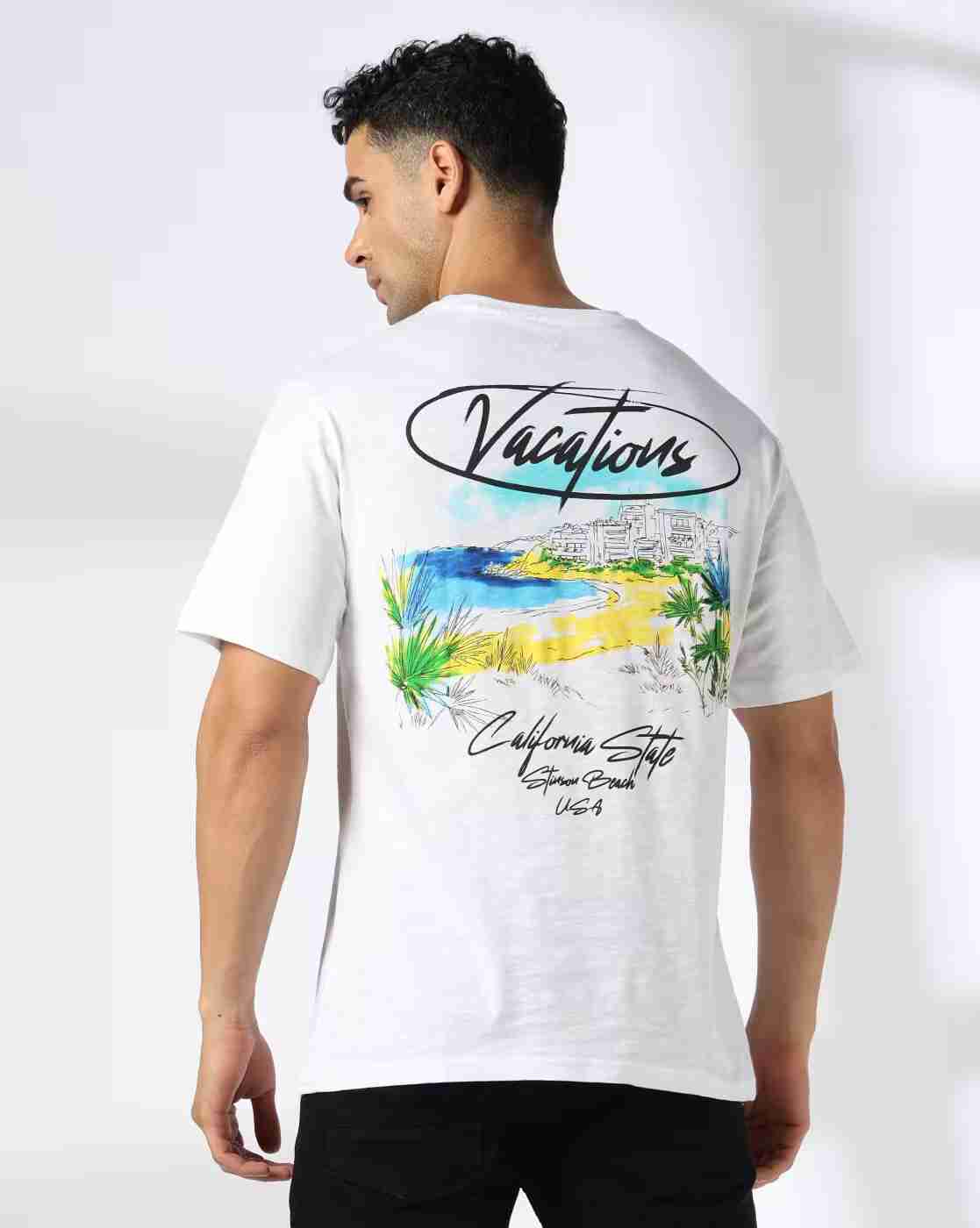 DNMX | Men Graphic Print Regular Fit Cotton Crew-Neck T-Shirt|2