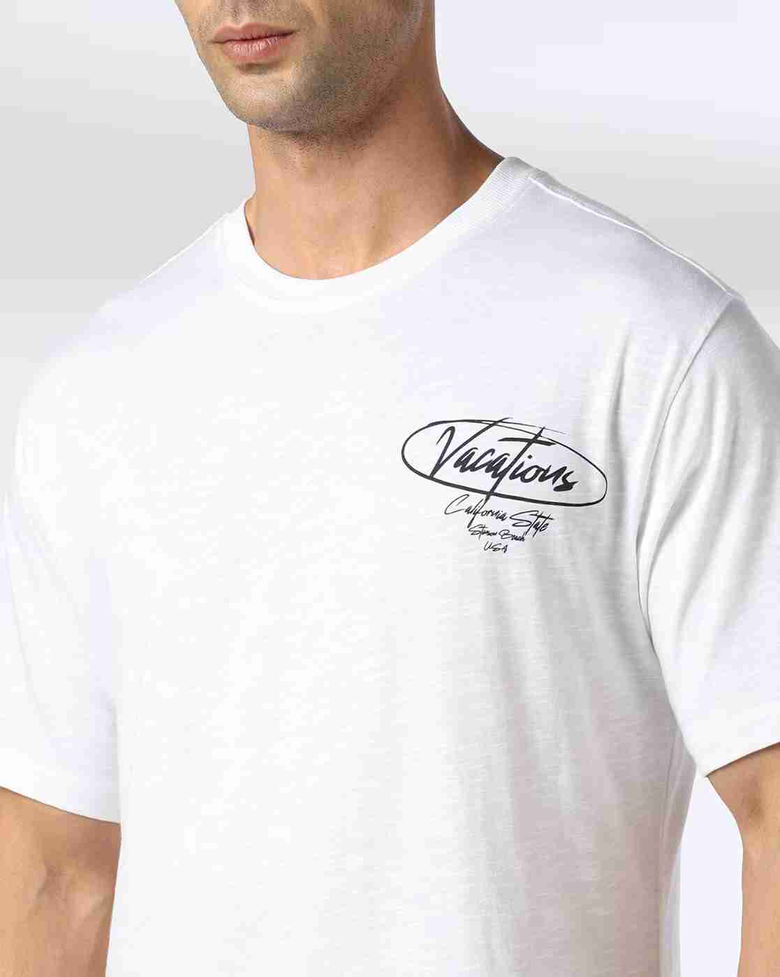DNMX | Men Graphic Print Regular Fit Cotton Crew-Neck T-Shirt|4