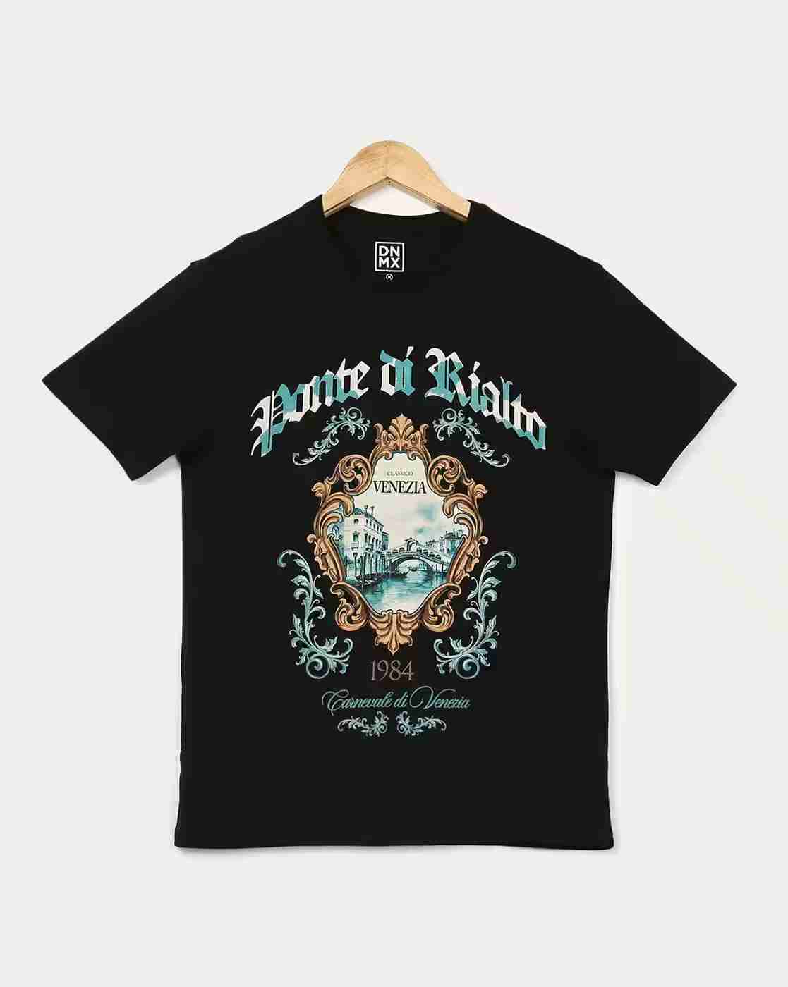 Men Graphic Print Regular Fit Crew-Neck T-Shirt