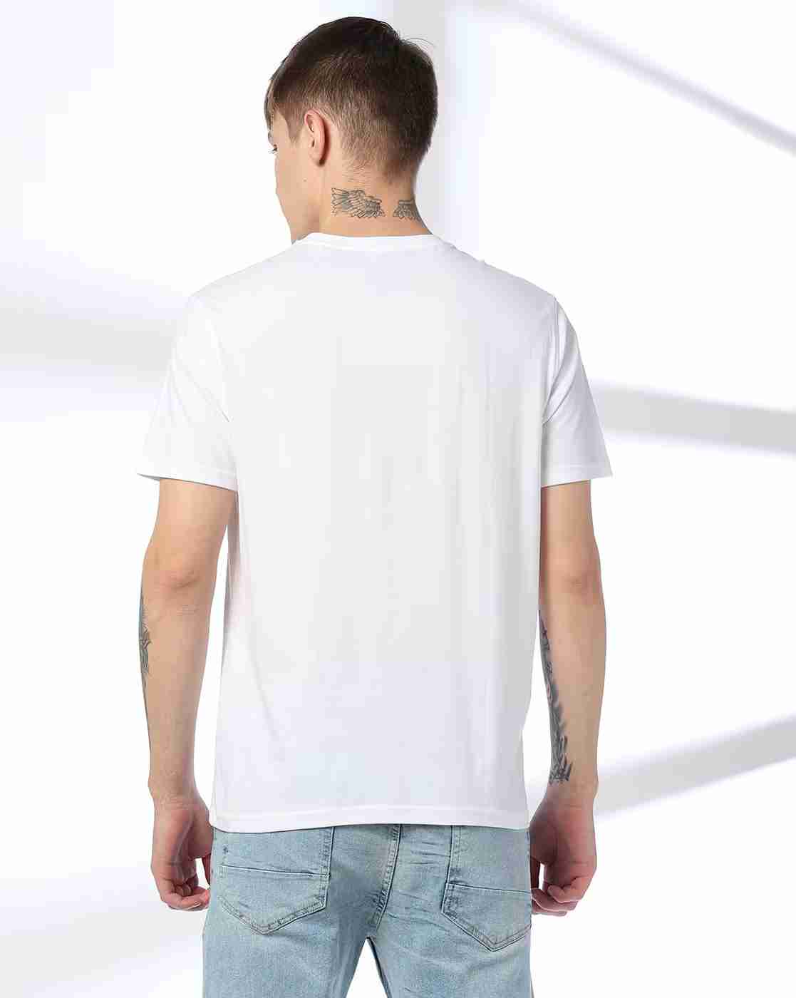DNMX | Men Graphic Print Regular Fit Crew-Neck T-Shirt|3