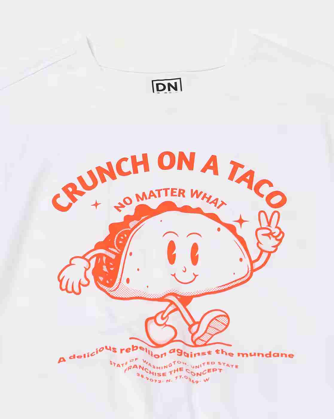 DNMX | Men Graphic Print Regular Fit Crew-Neck T-Shirt|5