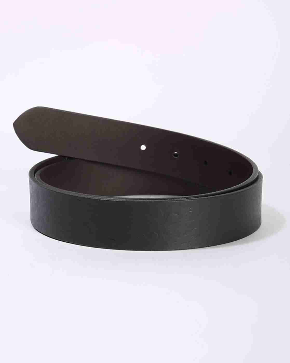 DNMX | Men Leather Belt with Tang Buckle Closure|1