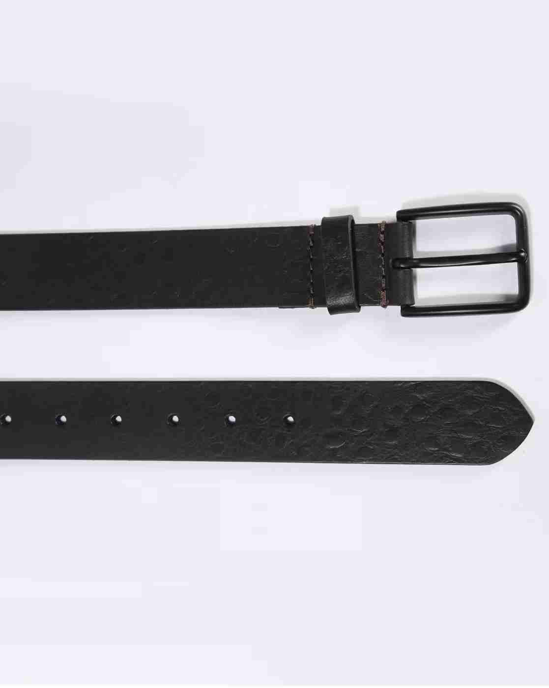 DNMX | Men Leather Belt with Tang Buckle Closure|2
