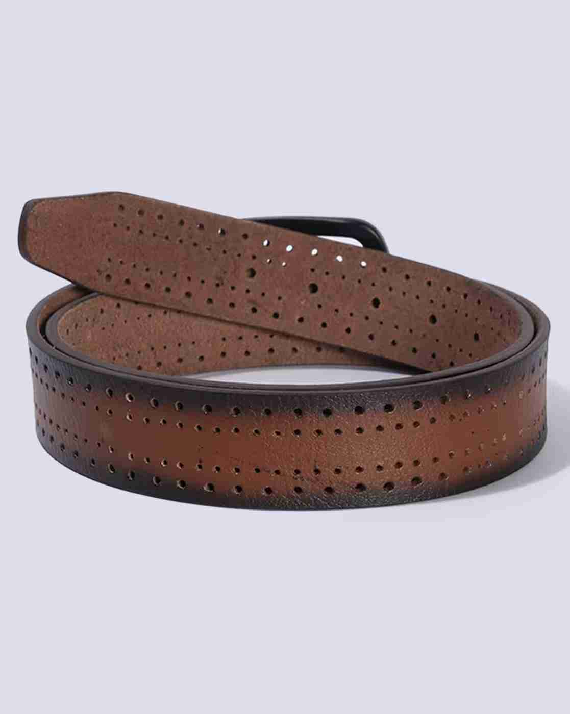 DNMX | Men Leather Belt with Tang-Buckle Closure|1