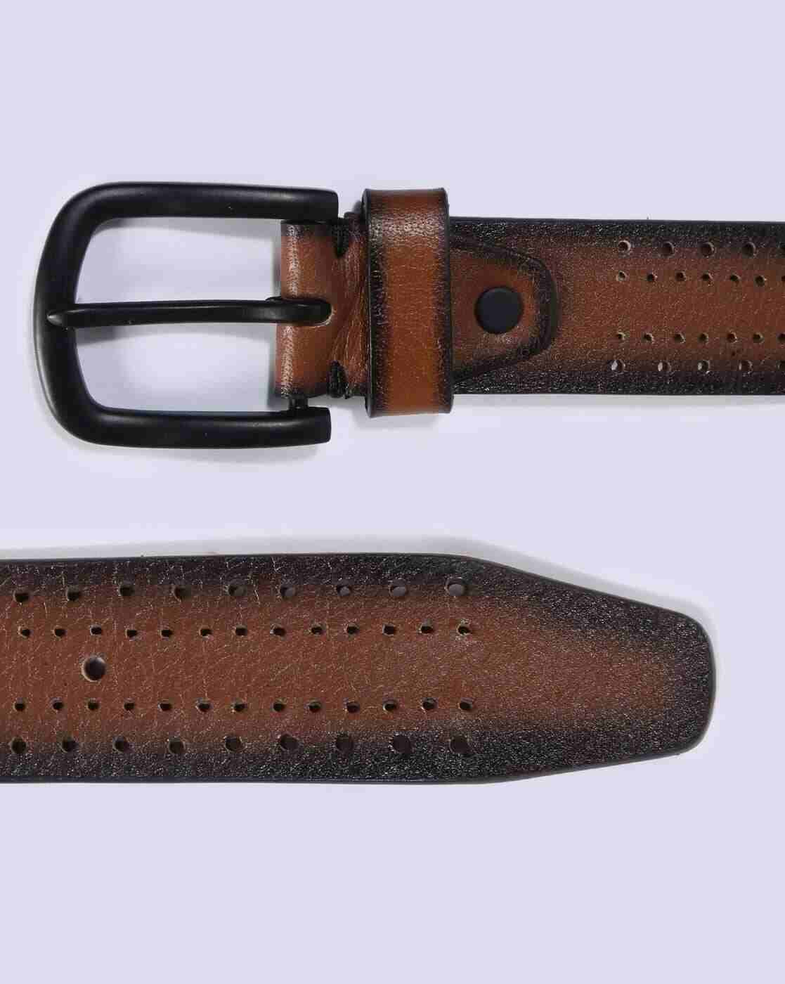 DNMX | Men Leather Belt with Tang-Buckle Closure|2