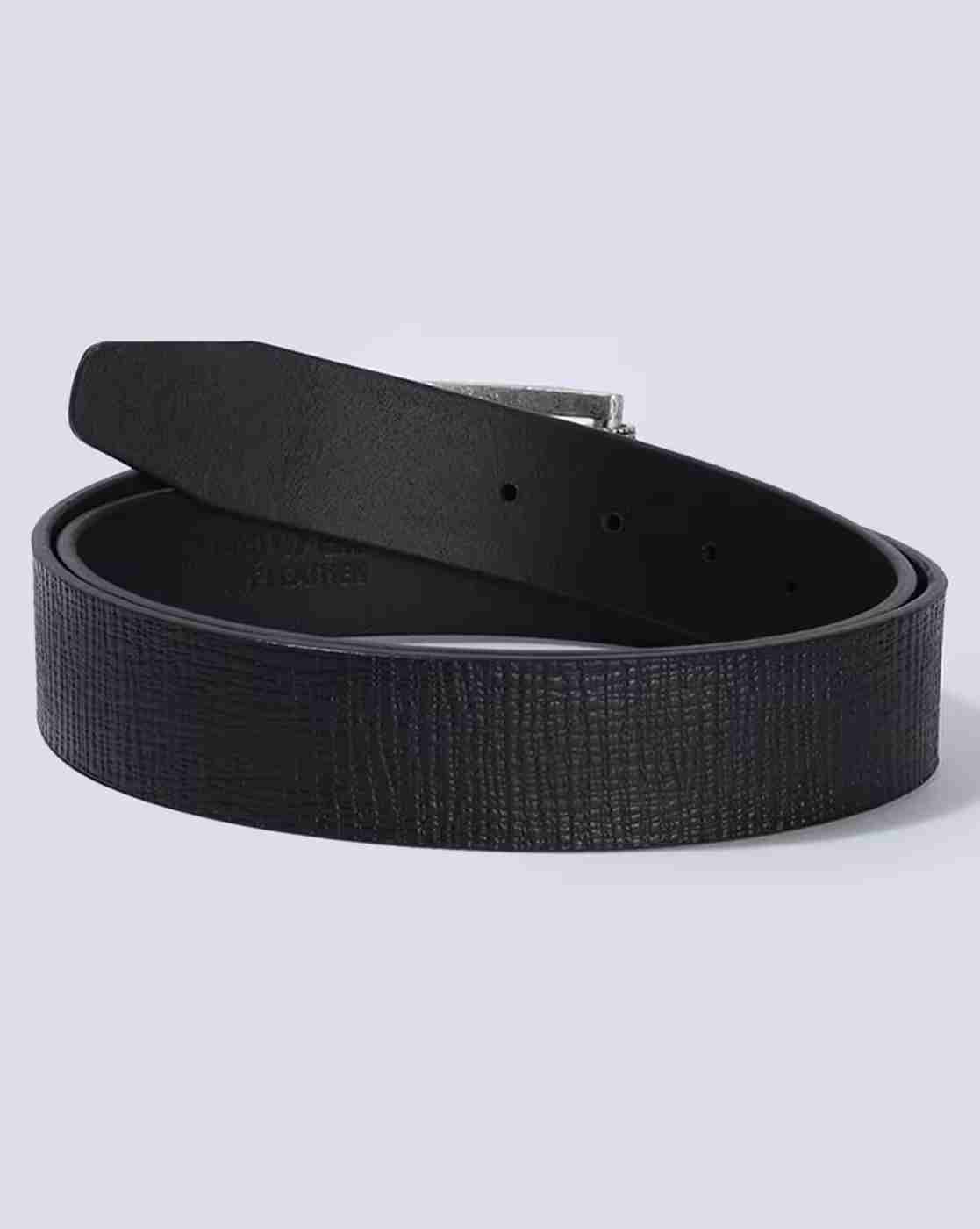 DNMX | Men Leather Belt with Tang-Buckle Closure|1