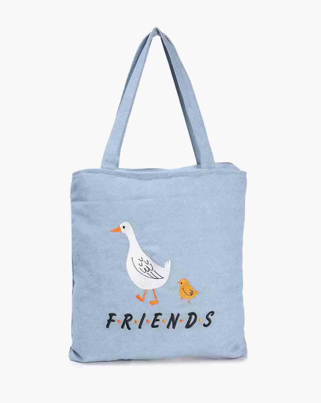 Women Typographic Print Tote Bag