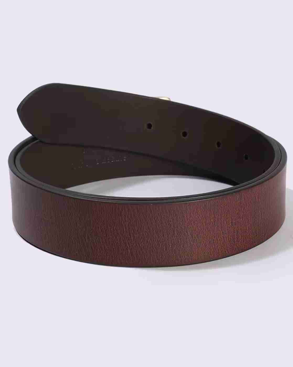DNMX | Men Leather Belt with Pin-Buckle Closure|1