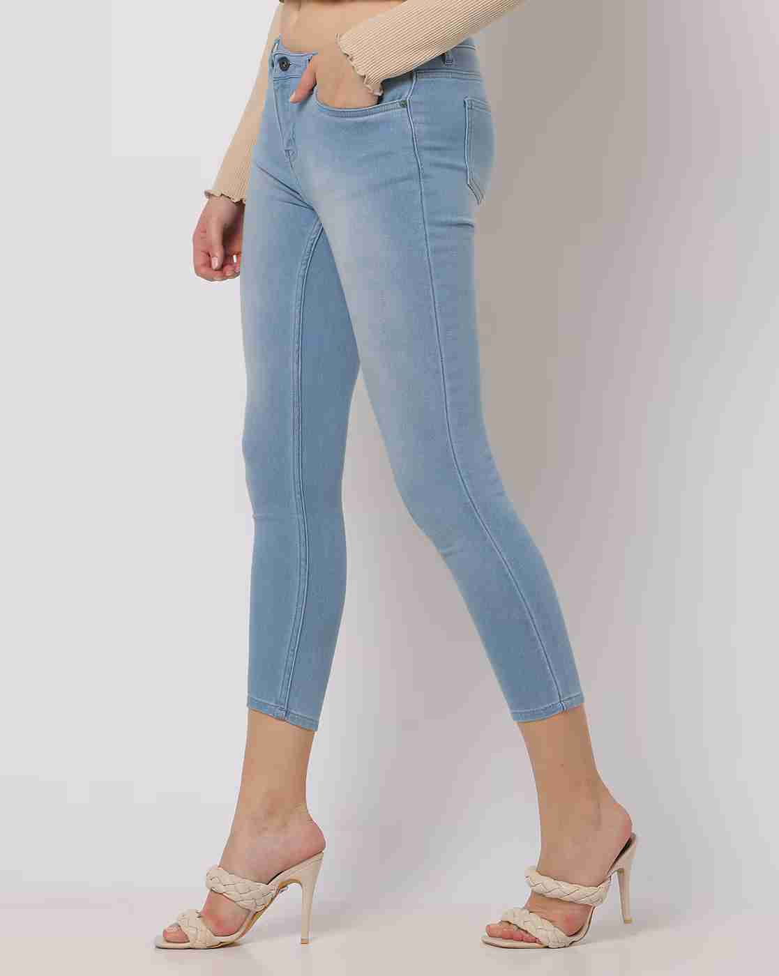 DNMX | Women Light-Wash Skinny Fit Jeans|1