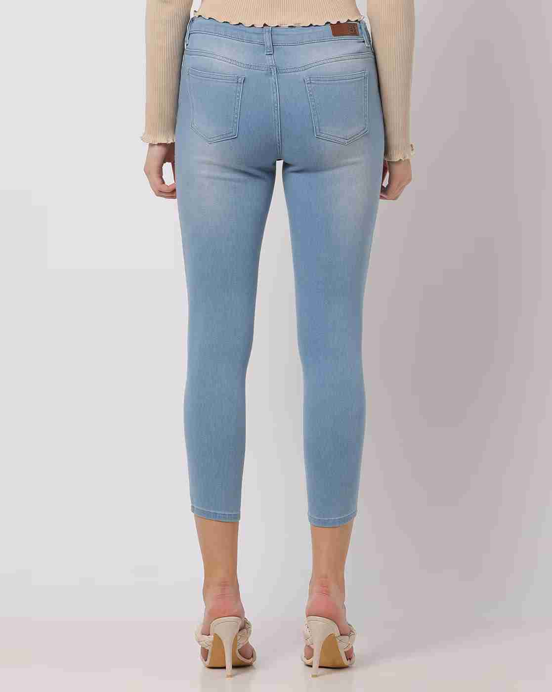 DNMX | Women Light-Wash Skinny Fit Jeans|2