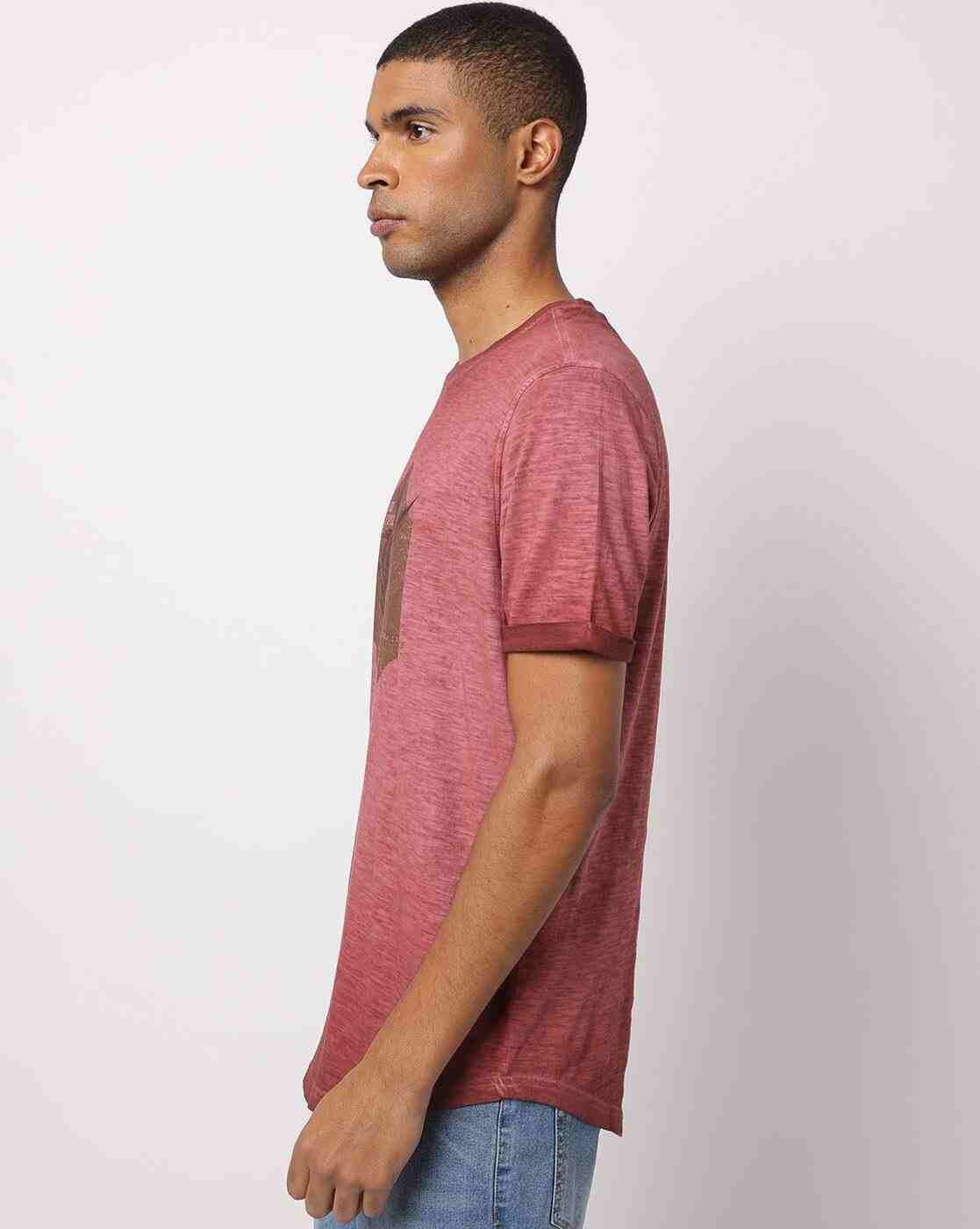 DNMX | Graphic Print Slim Fit Crew-Neck T-Shirt|1