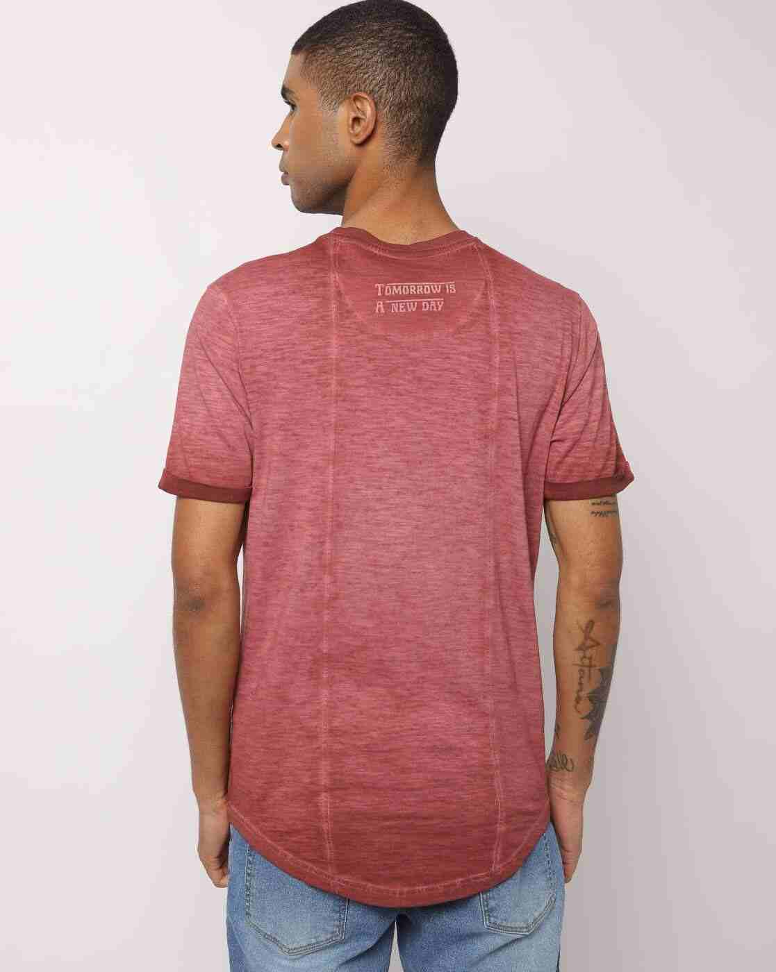 DNMX | Graphic Print Slim Fit Crew-Neck T-Shirt|2
