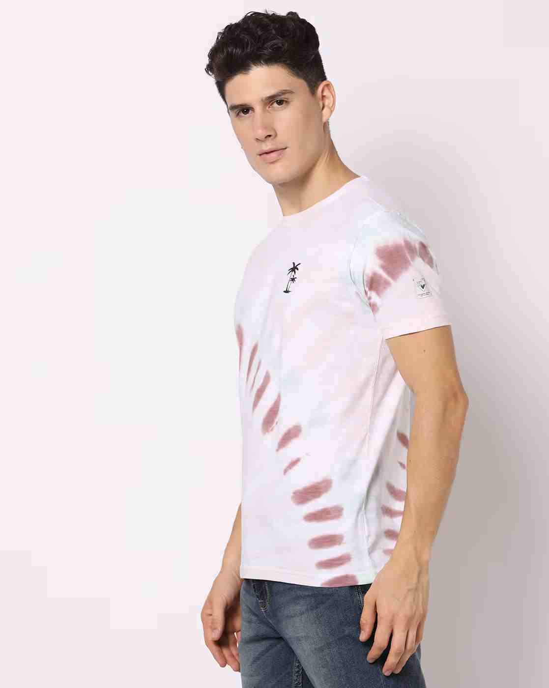 DNMX | Tie & Dye Slim Fit Crew-Neck T-Shirt|1