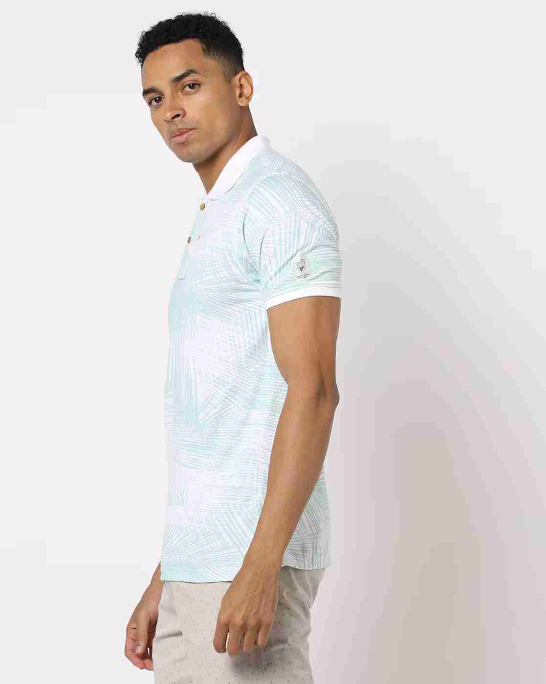 DNMX | Printed Slim Fit Polo T-Shirt|1