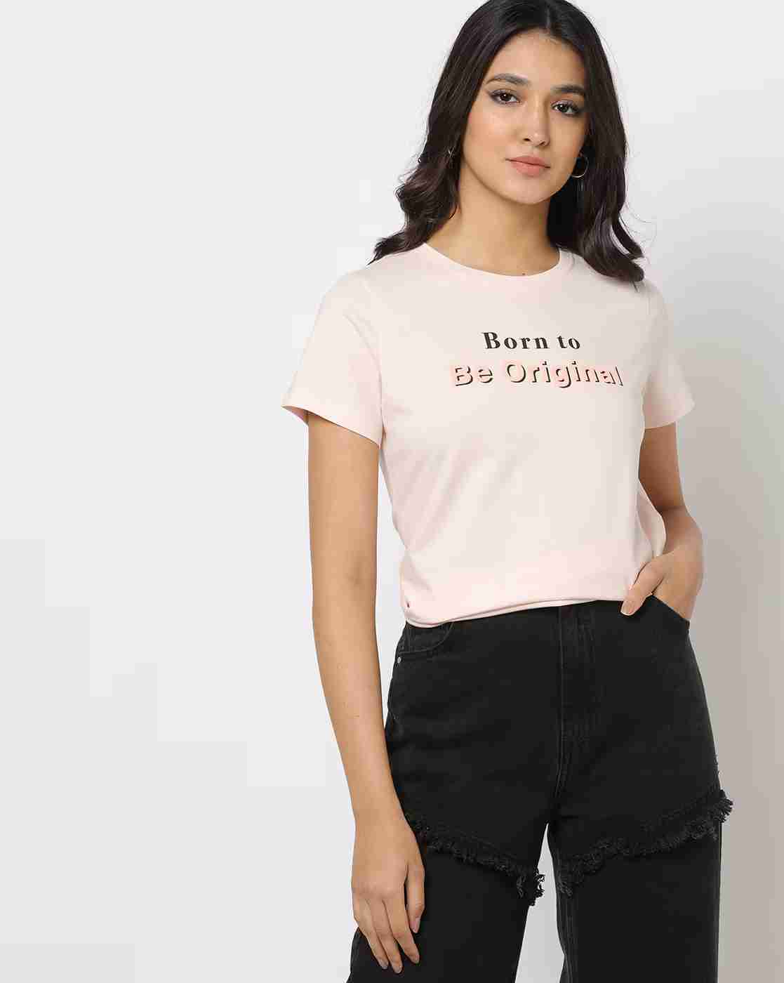 DNMX | Typographic Print Crew-Neck T-Shirt|0