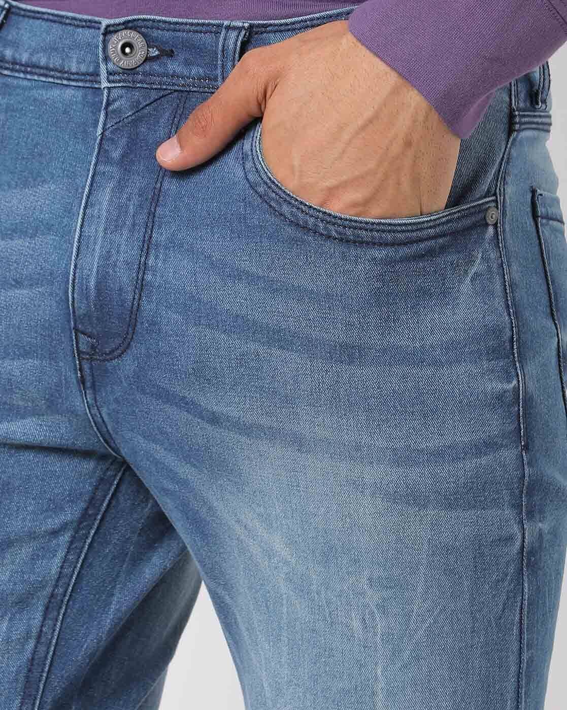 DNMX | Men Mid-Wash Skinny Fit Jeans|3