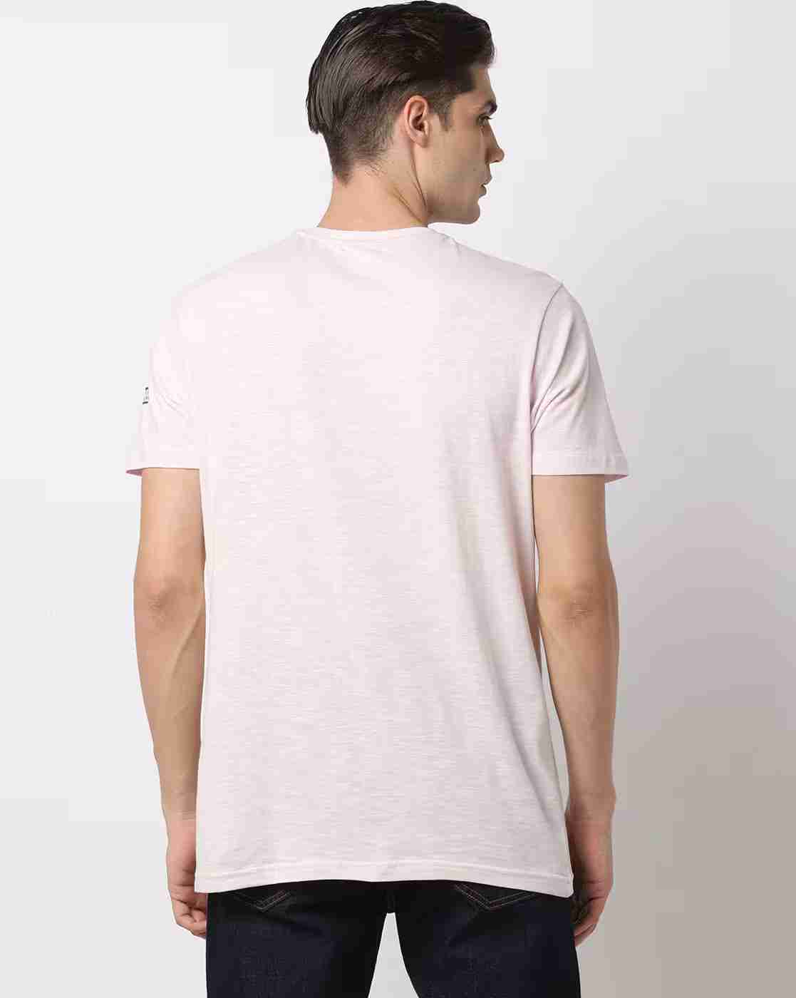 DNMX | Typography Print Slim Fit Crew-Neck T-Shirt|2
