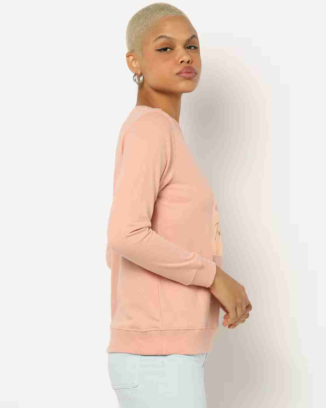 DNMX | Typographic Print Crew-Neck Sweatshirt|1