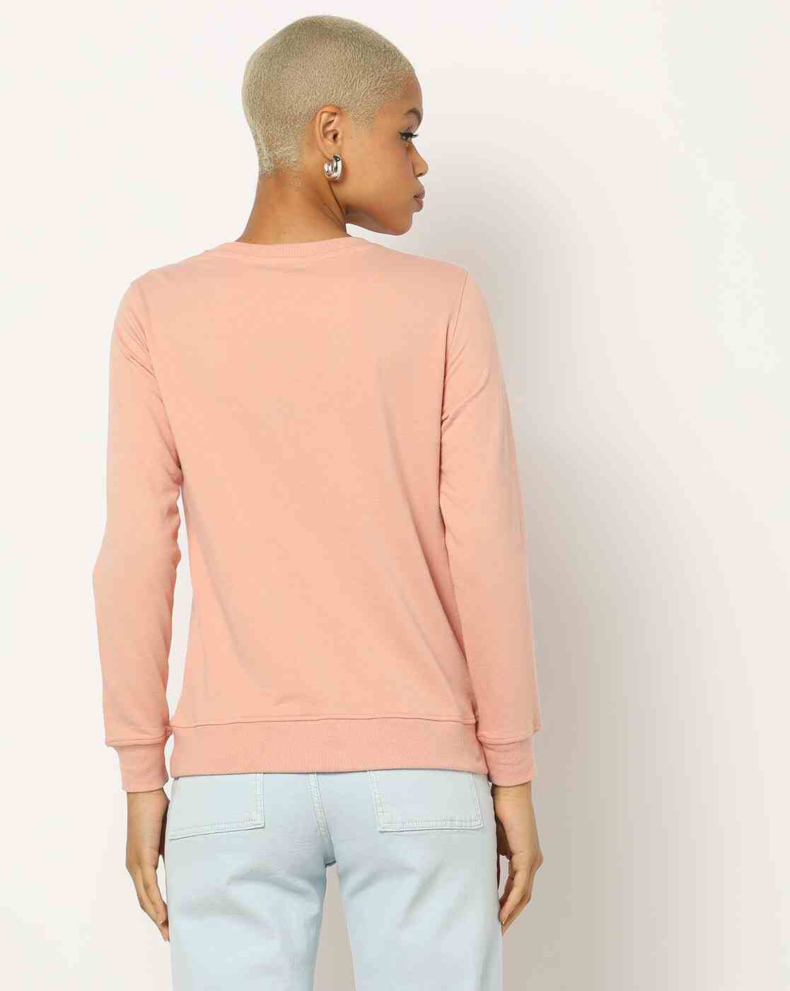 DNMX | Typographic Print Crew-Neck Sweatshirt|2