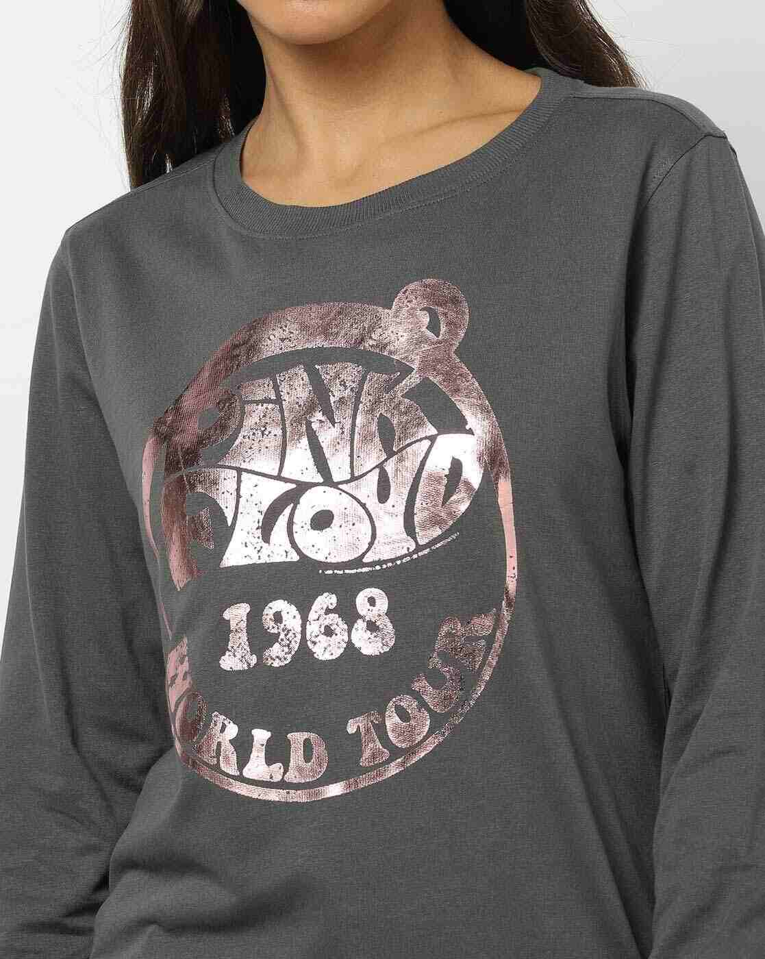 DNMX | Typographic Print Round-Neck Sweatshirt|2