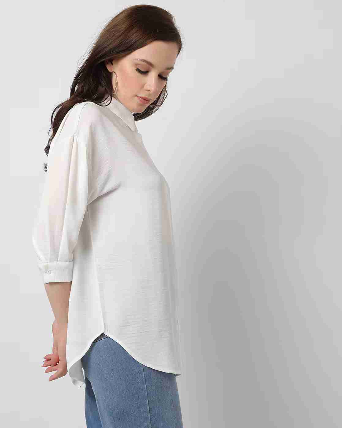 DNMX | Shirt with Spread Collar|1