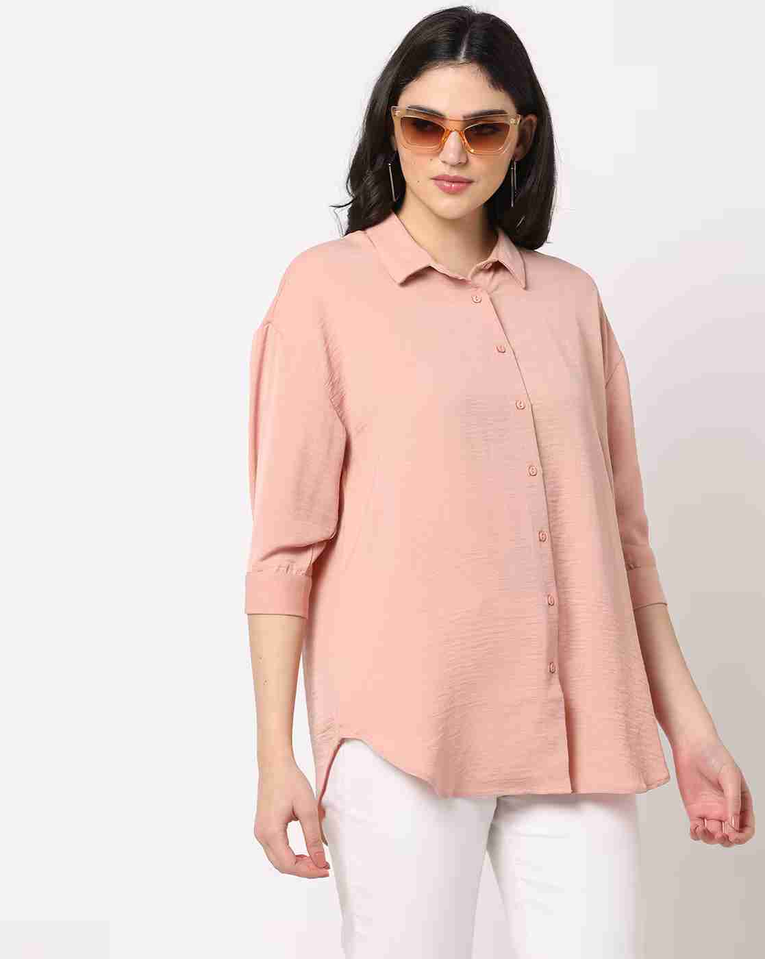 DNMX | Shirt with Spread Collar|0