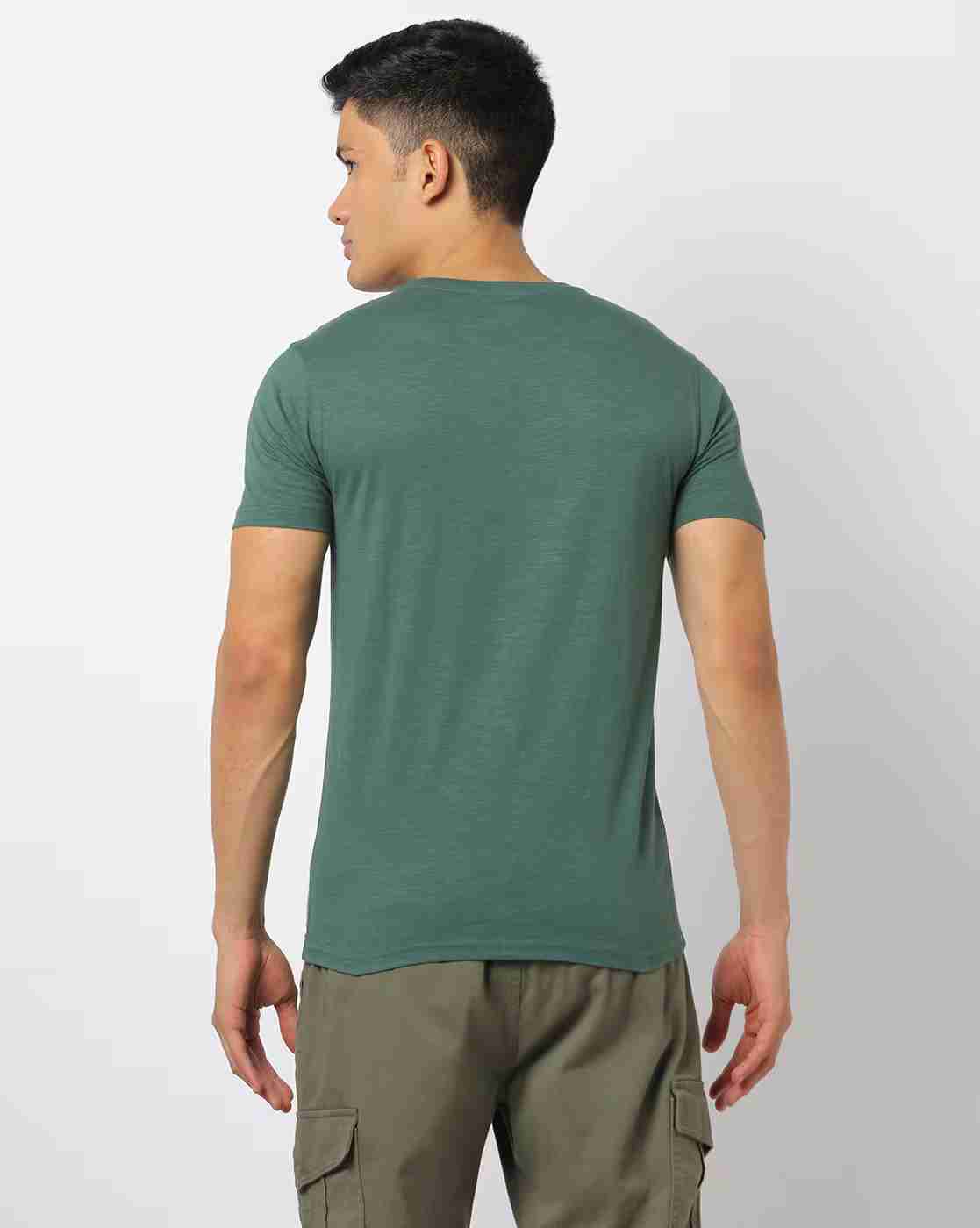 DNMX | Typographic Print Slim Fit Crew-Neck T-Shirt|2