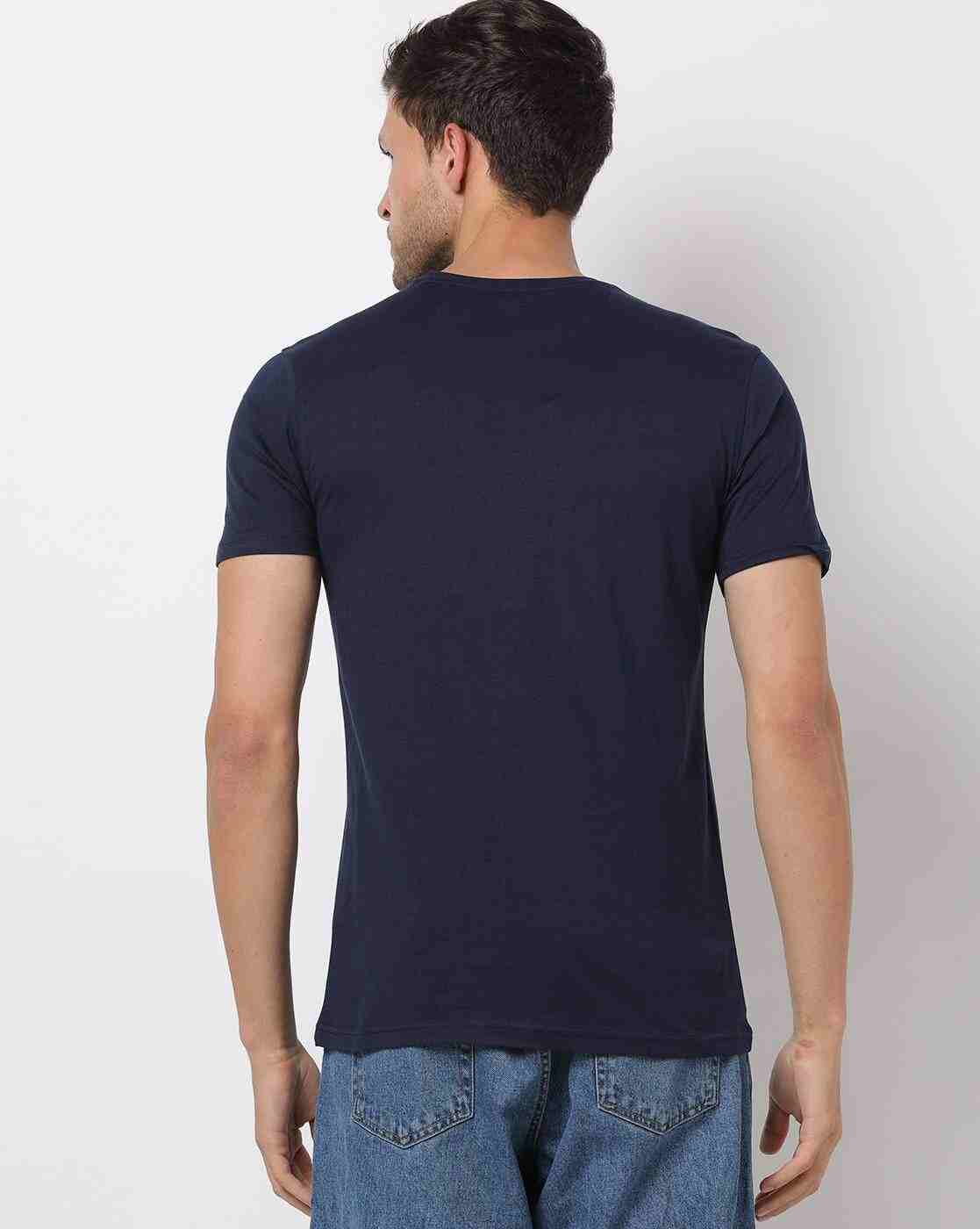 DNMX | Graphic Print Slim Fit Crew-Neck T-Shirt|1