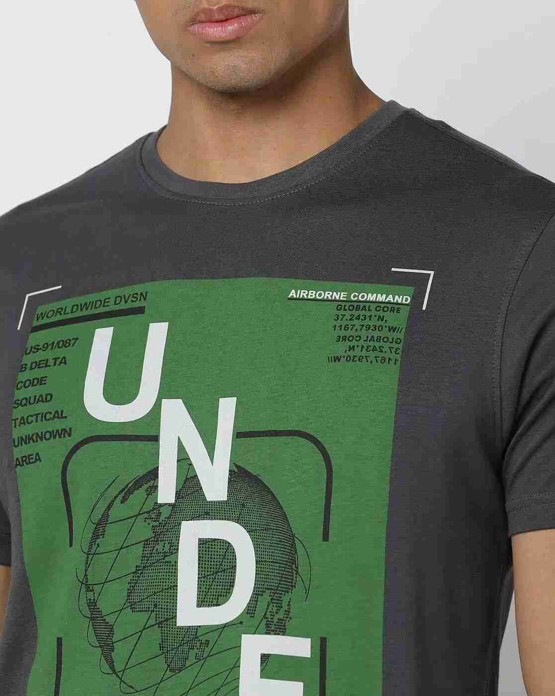 DNMX | Graphic Print Slim Fit Crew-Neck T-Shirt|3