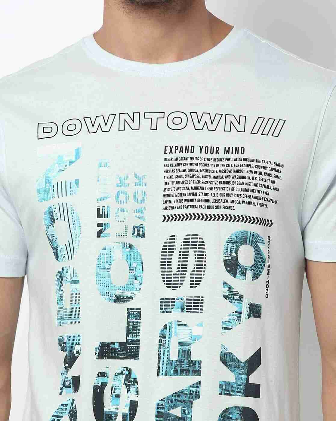 DNMX | Graphic Print Slim Fit Crew-Neck T-Shirt|2