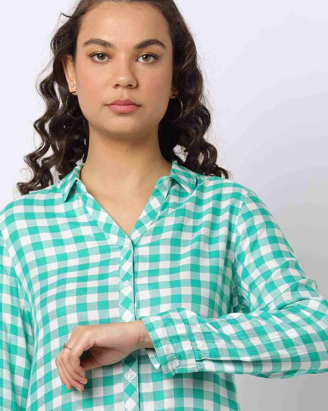 DNMX | Checked Shirt with Roll-Up Sleeves|4