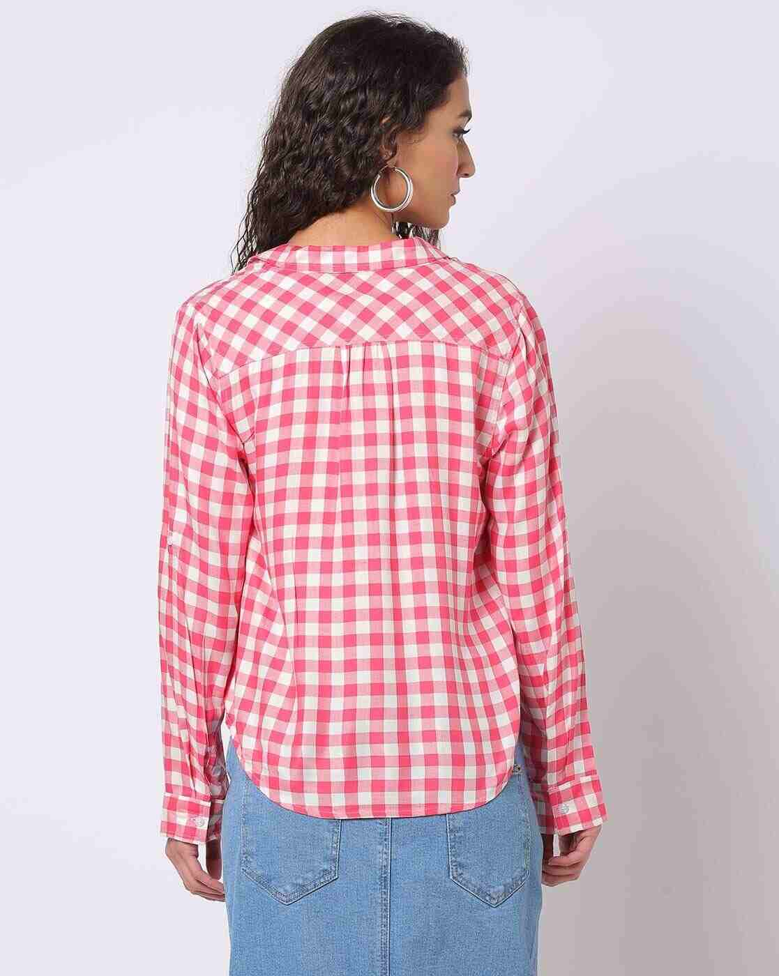 DNMX | Checked Shirt with Roll-Up Sleeves|2