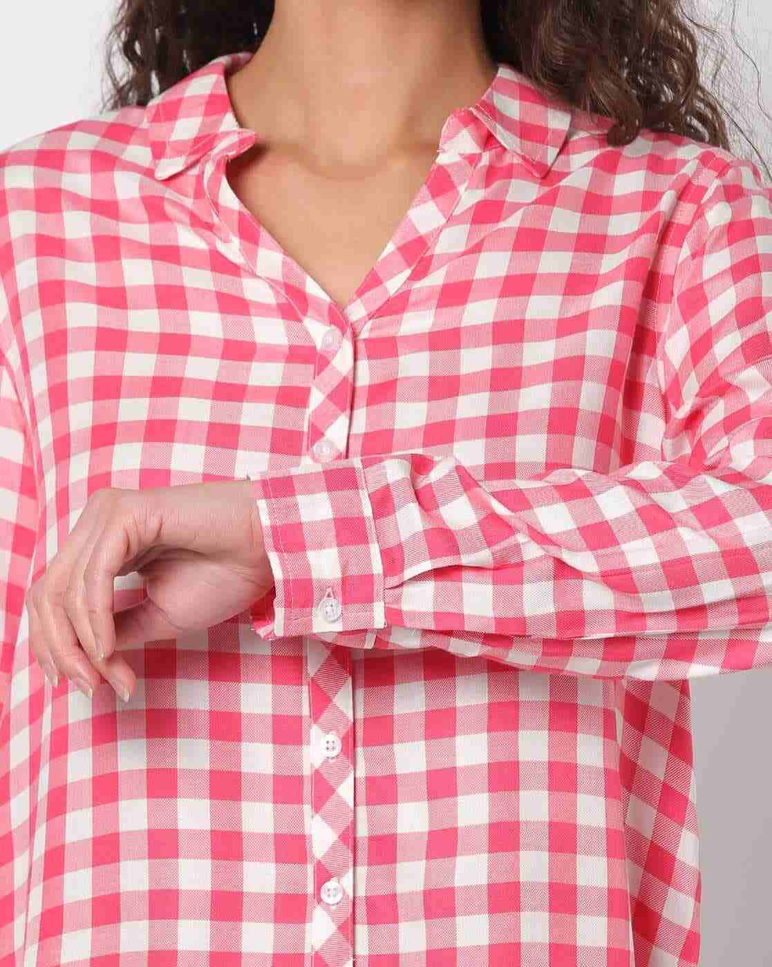 DNMX | Checked Shirt with Roll-Up Sleeves|3