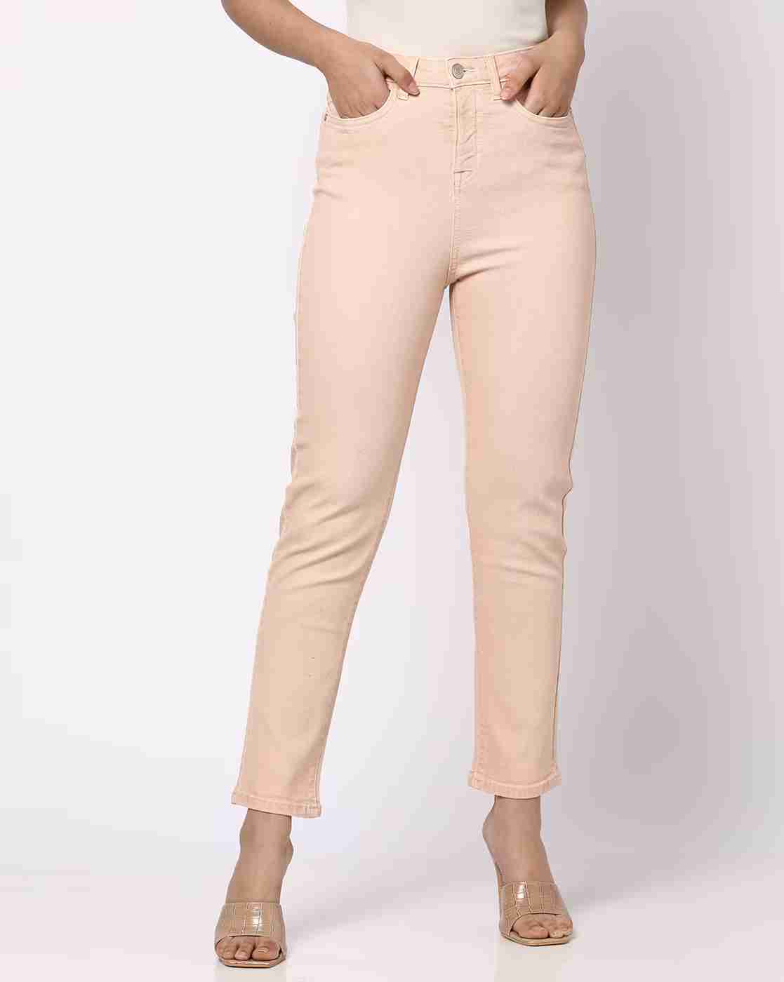 DNMX | Women Over-Dyed High-Rise Straight Fit Jeans|0