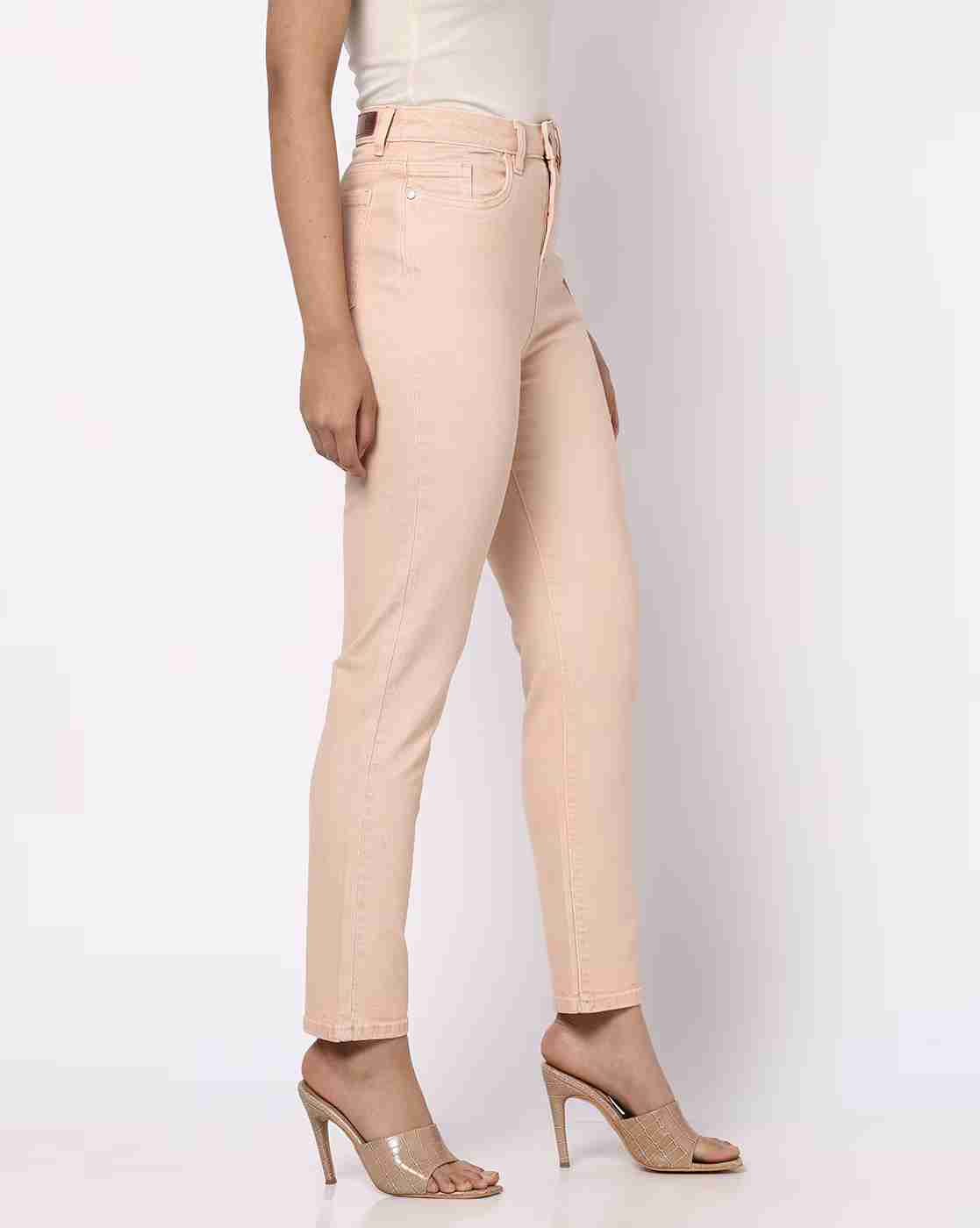 DNMX | Women Over-Dyed High-Rise Straight Fit Jeans|1
