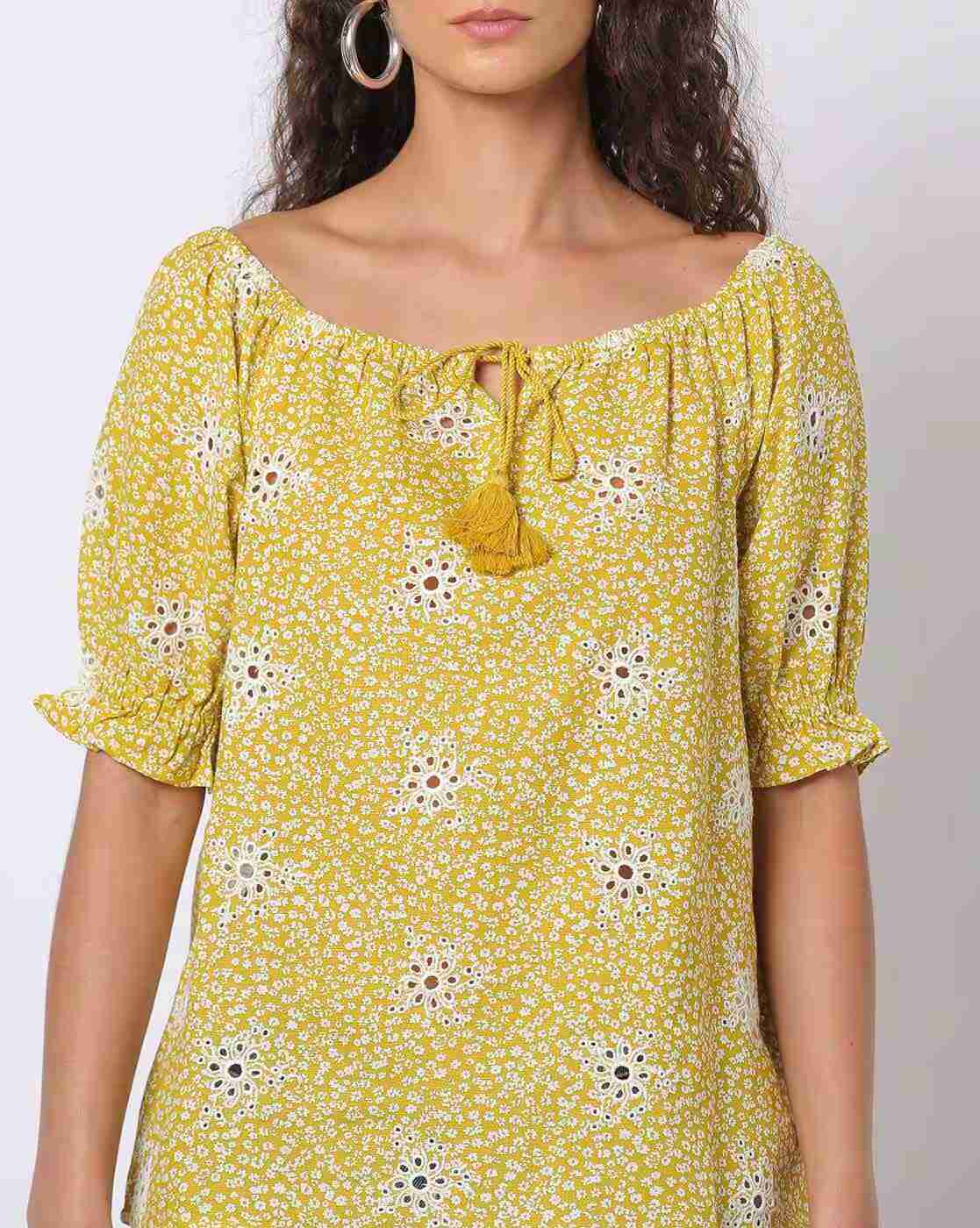 DNMX | Schiffli Embroidered Top|2