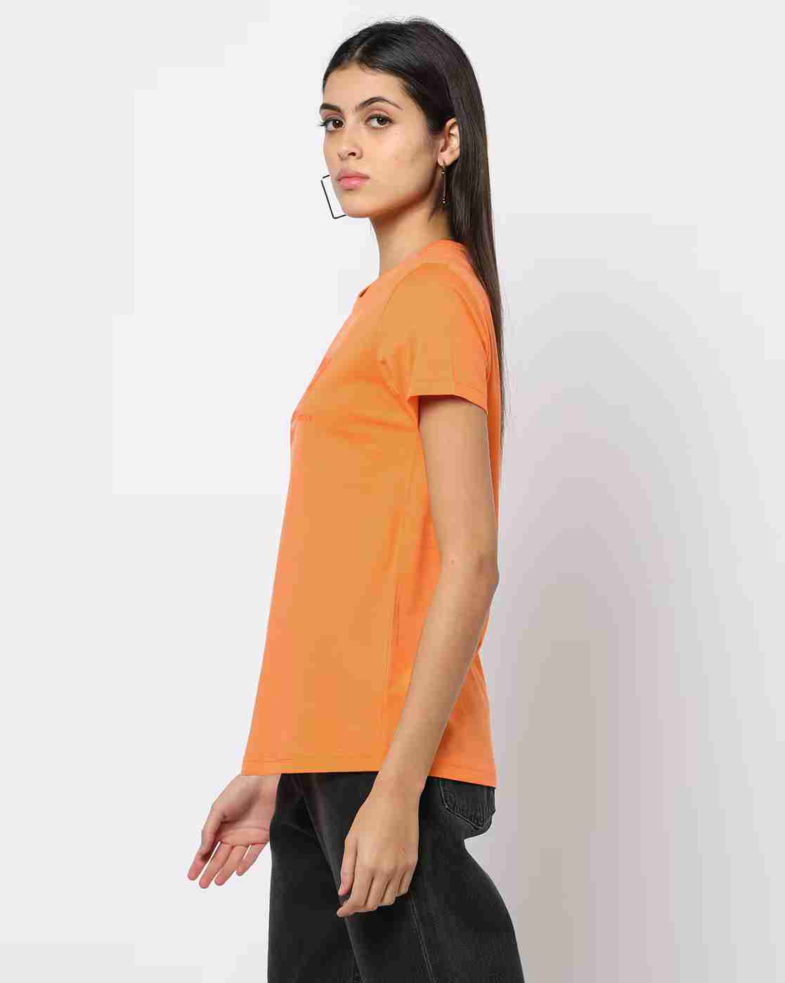 DNMX | Typographic Print Slim Fit Crew-Neck T-Shirt|1