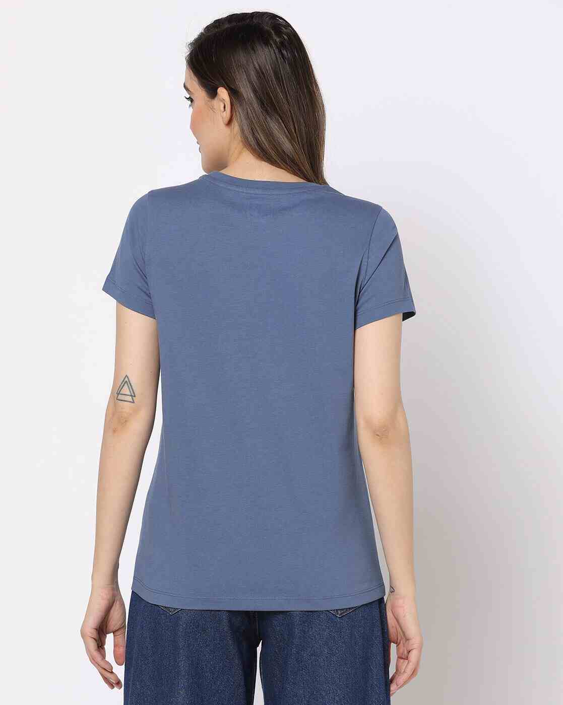 DNMX | Graphic Print Slim Fit Crew-Neck T-Shirt|2