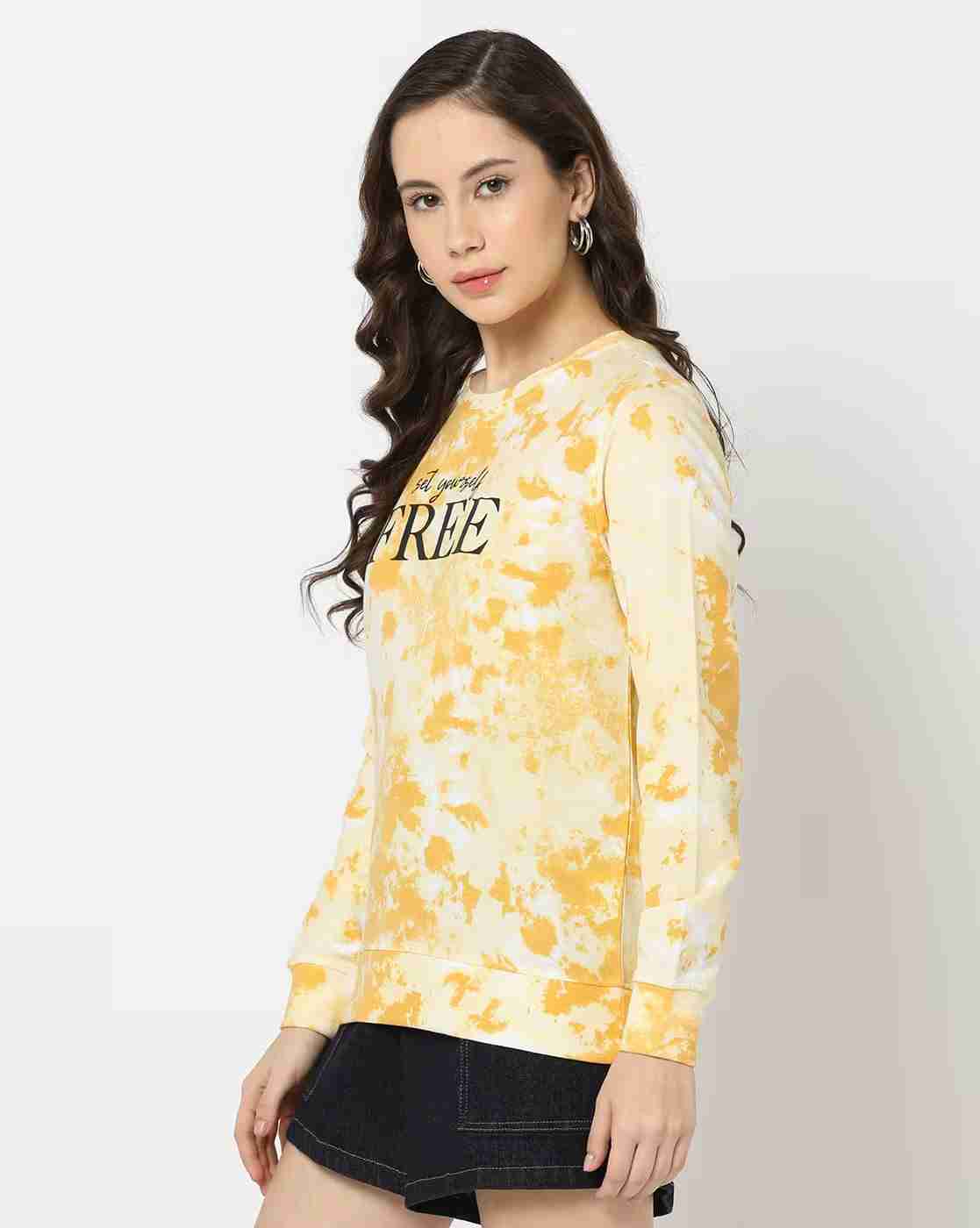 DNMX | Women Tie & Dye Print Relaxed Fit Sweatshirt|1