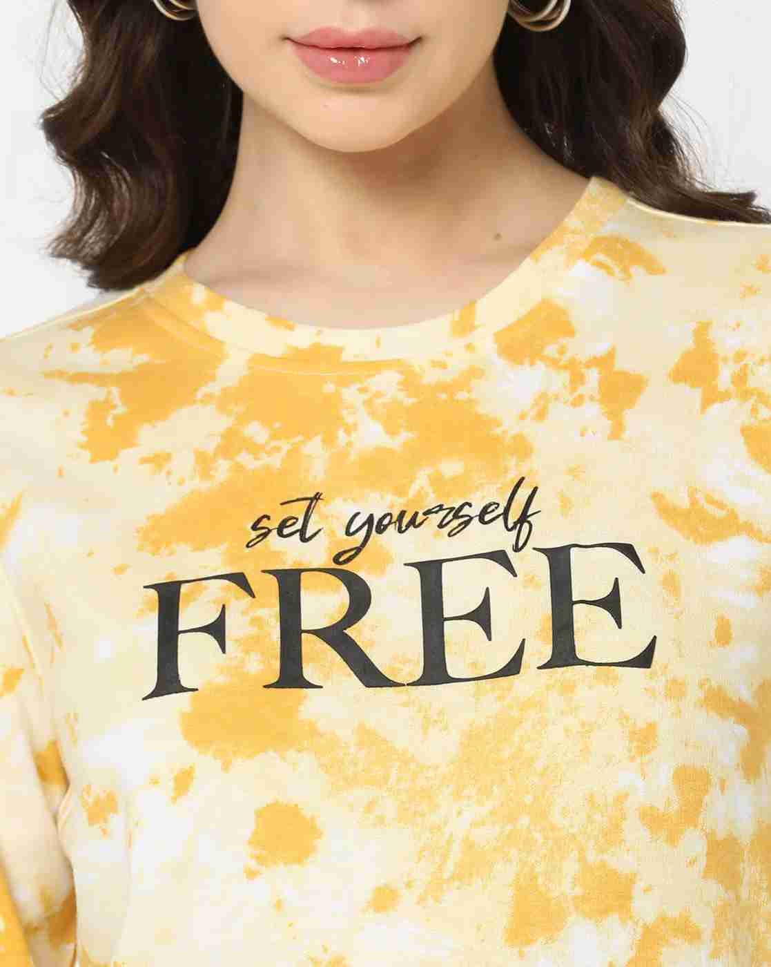 DNMX | Women Tie & Dye Print Relaxed Fit Sweatshirt|4